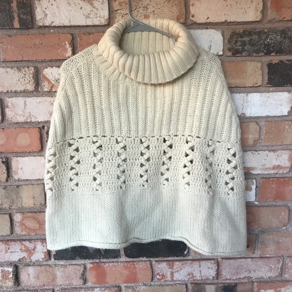 Anthropologie Wool Capelet